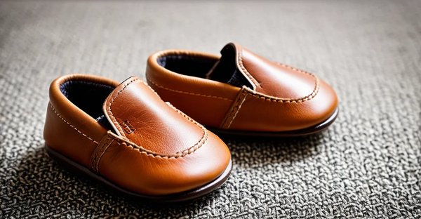 Chaussons bébé en cuir souple : sécurité et confort au rendez-vous